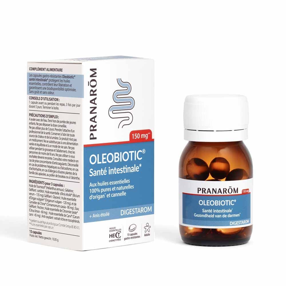 Pranarôm Digestarom Oleobiotic Intestinal health 15 Caspules