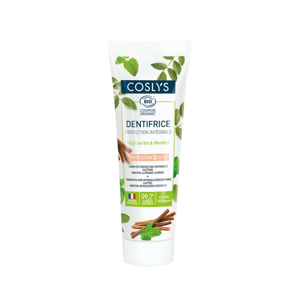Coslys Complete toothpaste with fluoride protection organic certified 100 g