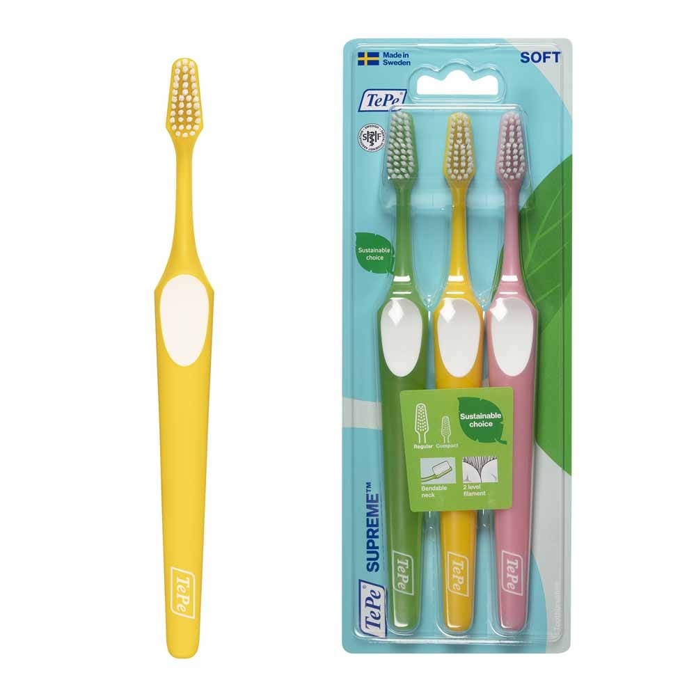 TePe Supreme Soft Soft toothbrushes x 3