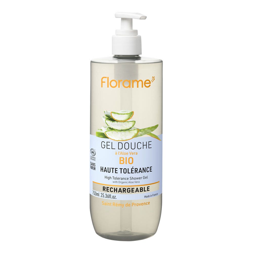Florame Provence High Tolerance Organic Shower Gel with organic aloe vera 750 ml