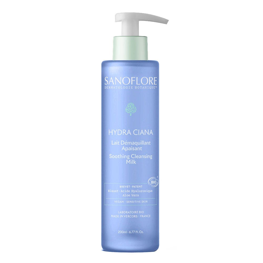 Sanoflore Hydra Ciana Soothing organic cleansing milk 200 ml