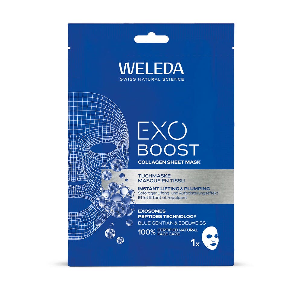 Weleda Exo Boost Collagen tissue mask with gentian and edelweiss 20 ml