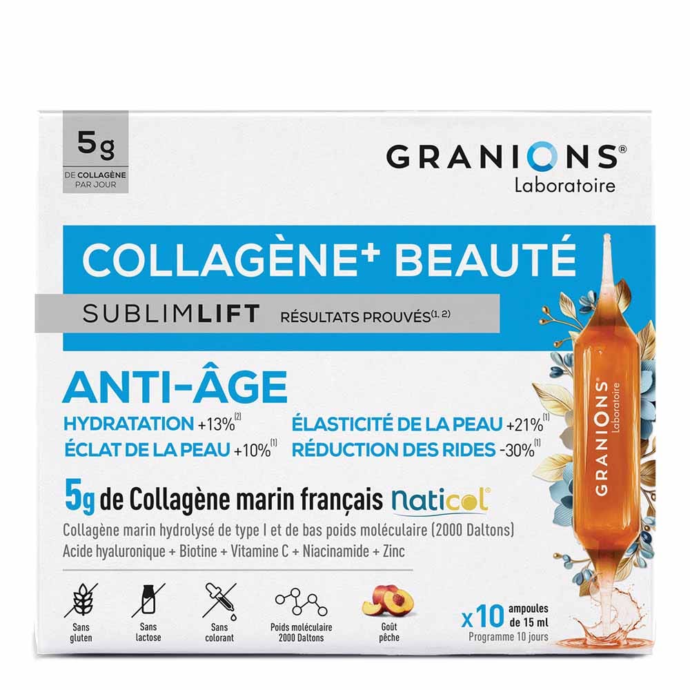 Granions SublimLift Collagène+ beauty anti-ageing 10 x 15ml ampulas