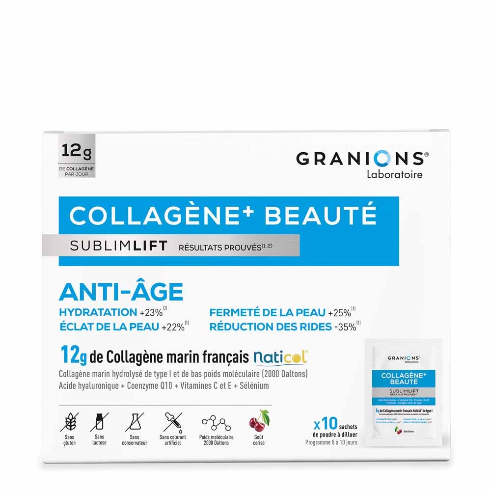 Granions SublimLift Collagène+ beauty anti-ageing 10 sachets