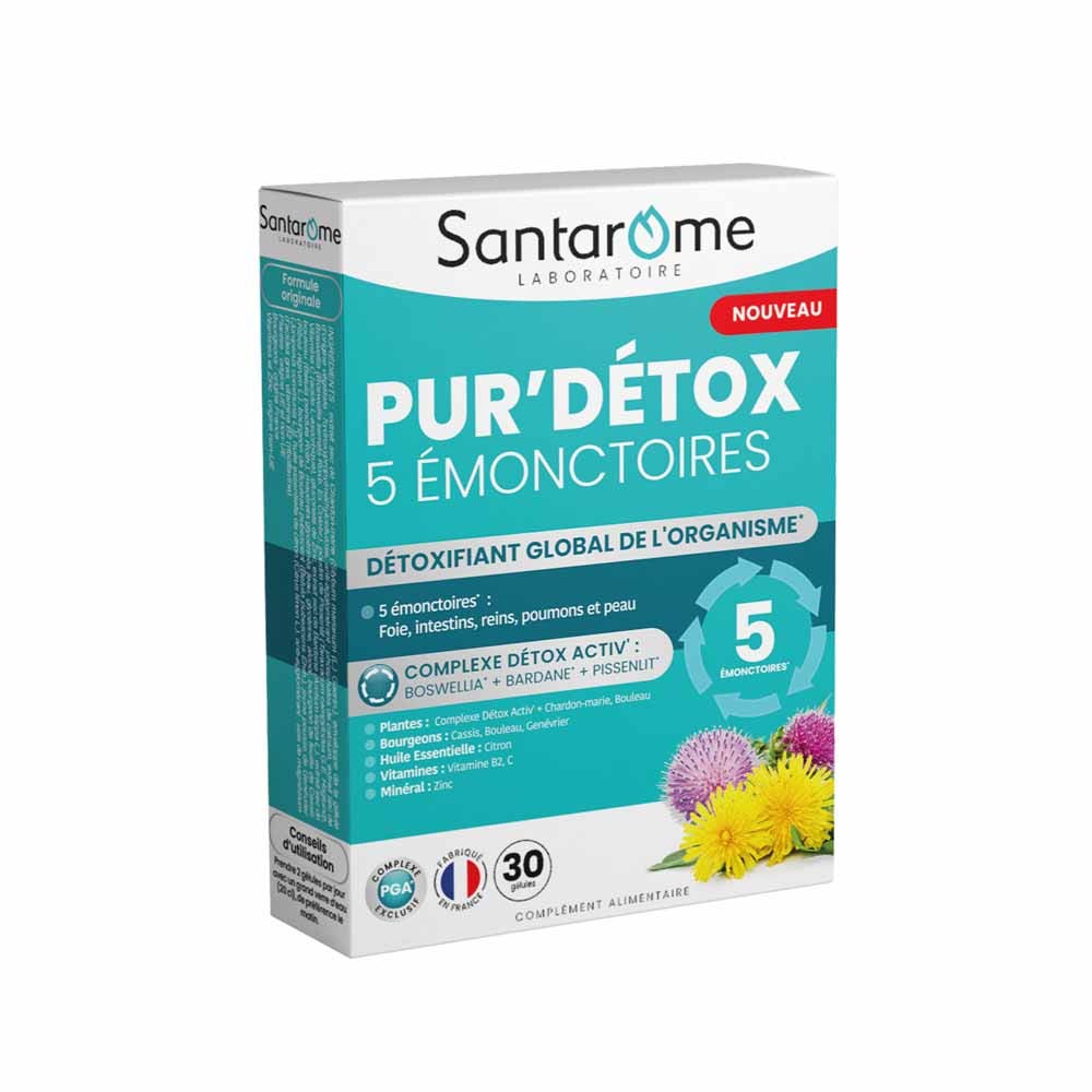 Santarome Pur'Detox 5 Emonctoires Detox 60 capsules