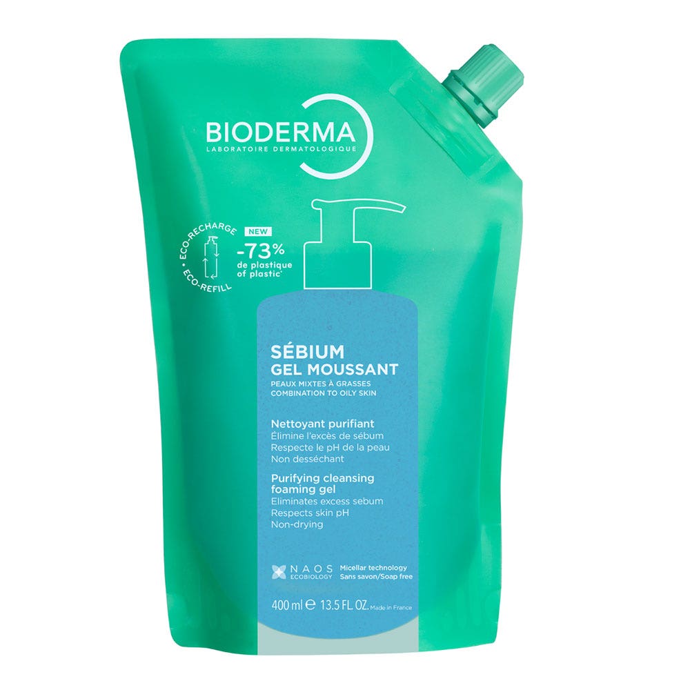 Bioderma Sebium Eco Recharge Foaming Gel 400 ml