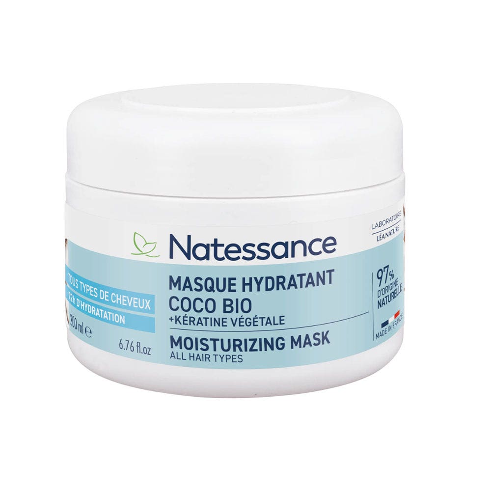 Natessance Organic coconut and plant keratin hydrating mask 200 ml