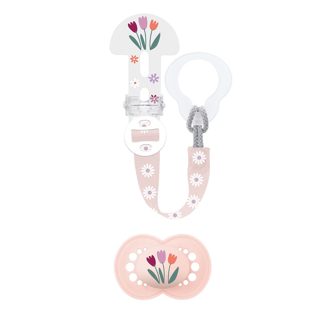Mam Sucette Anatomique + Attache Sucette 6 Mois Et Plus x1