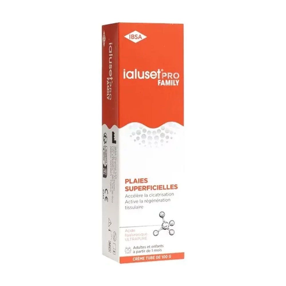 IBSA Ialuset Pro Family Healing cream for superficial wounds suitable for adults and children 100 g