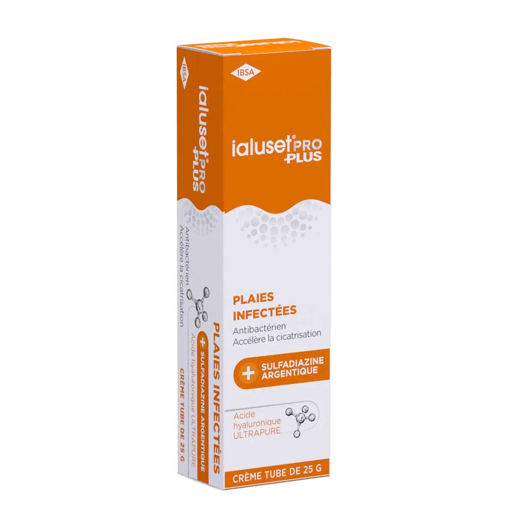 IBSA Ialuset Pro Plus Antibacterial cream for infected wounds 25 g