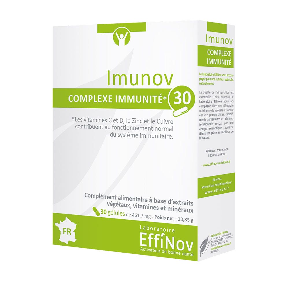 Effinov Nutrition Imunov immune support complex 30 capsules