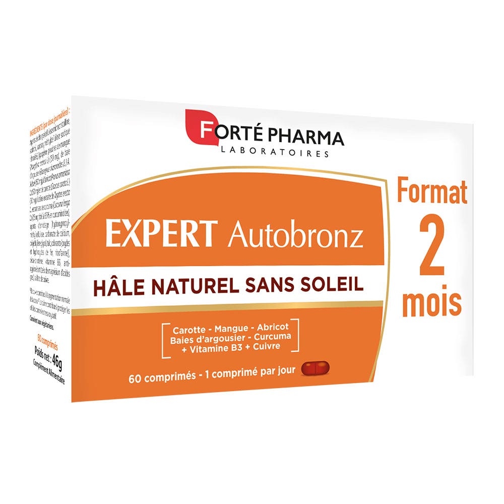 Forté Pharma Expert AutoBronz Natural sunless tan 60 tablets