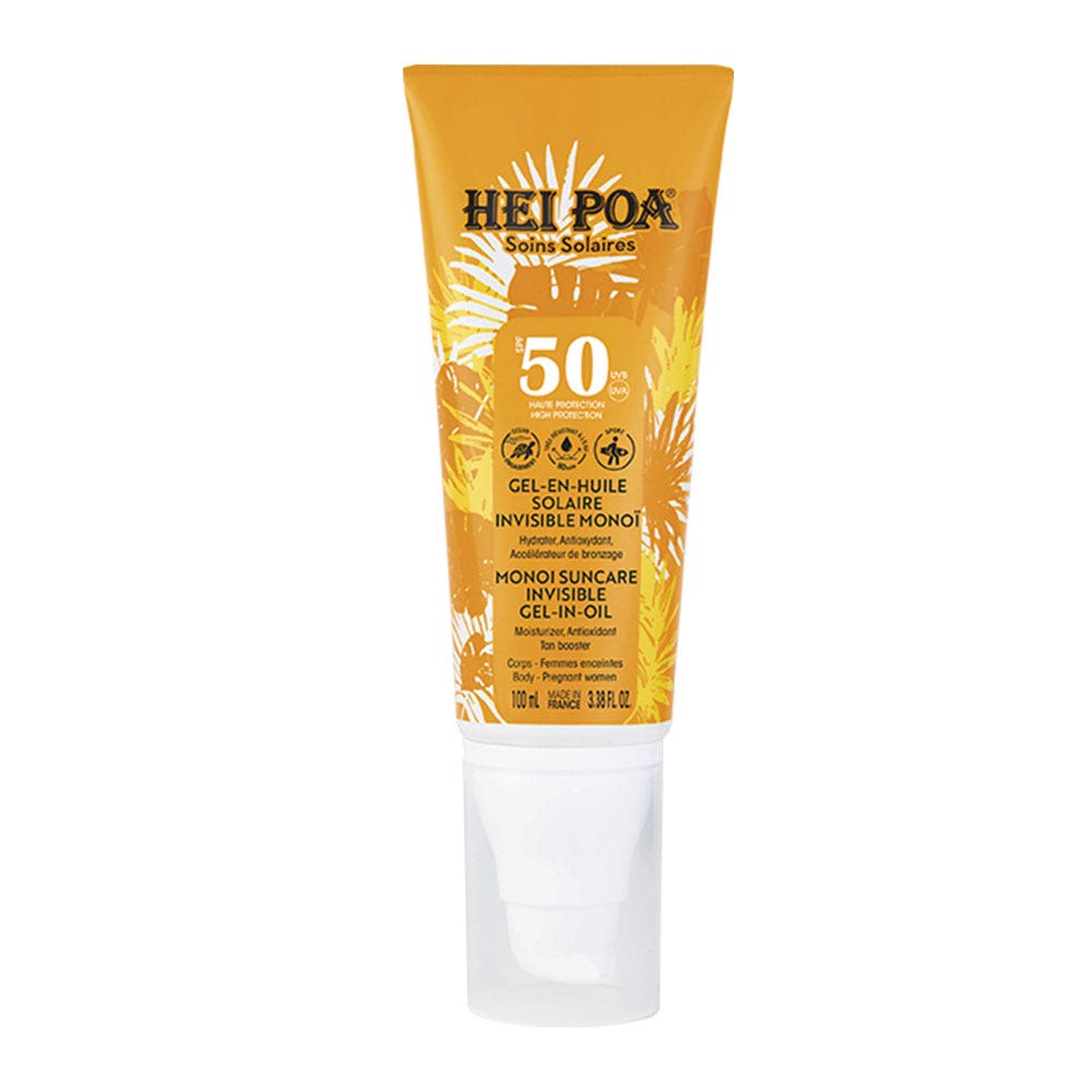 Hei Poa Invisible SPF50 sun oil-gel with monoï 100 ml