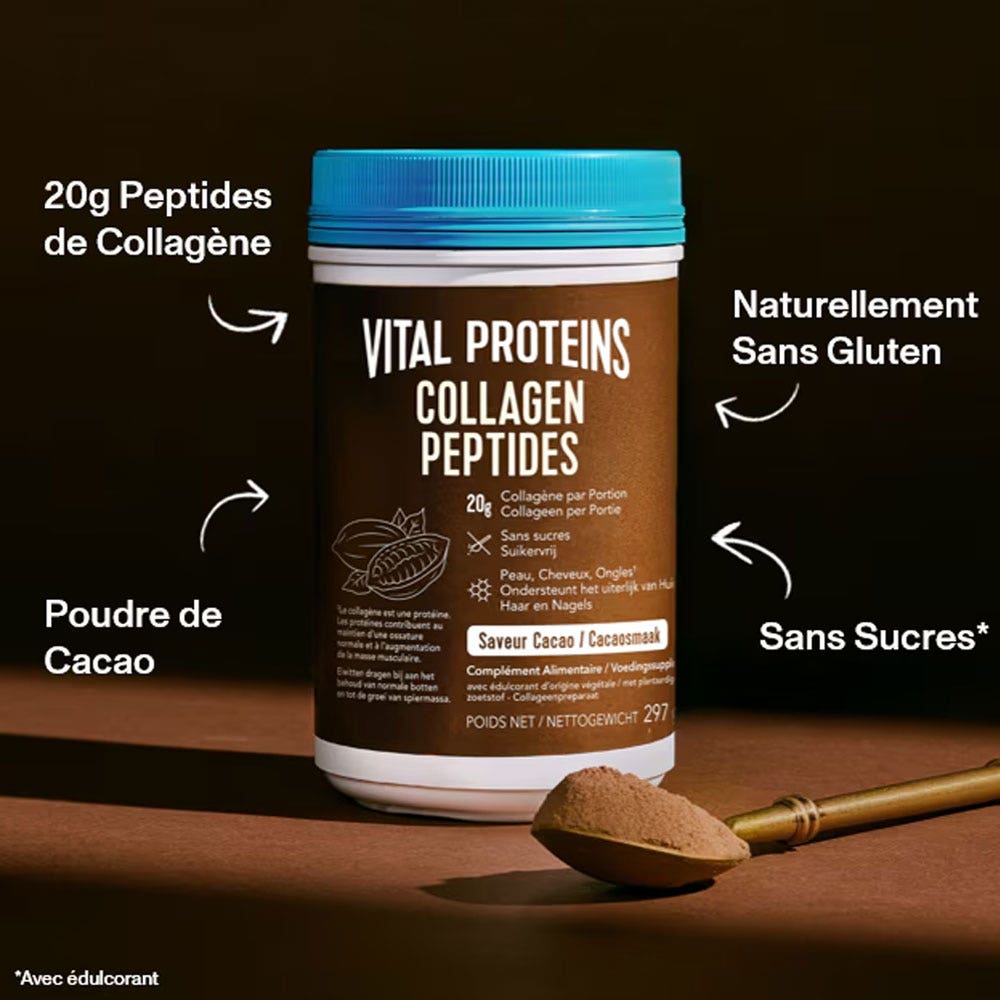 Vital Proteins Collagen Peptides Saveur Cacao 297g - Easypara