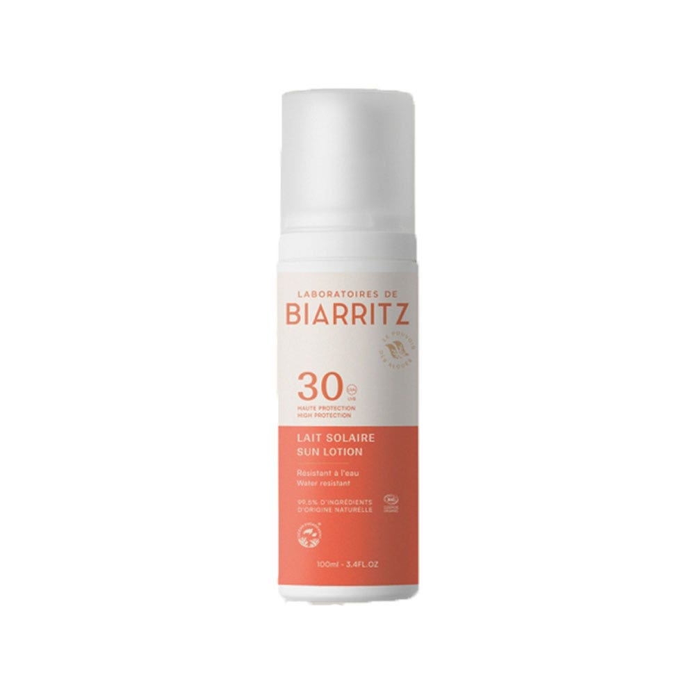 Laboratoires De Biarritz Sun care SPF30 organic milk for dry skin 100 ml