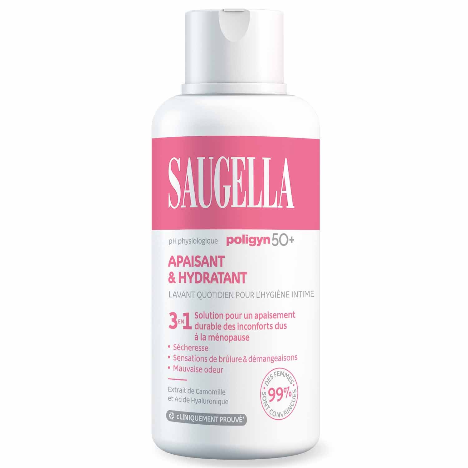 Saugella Poligyn 3-in-1 daily intimate wash for menopausal women 500 ml