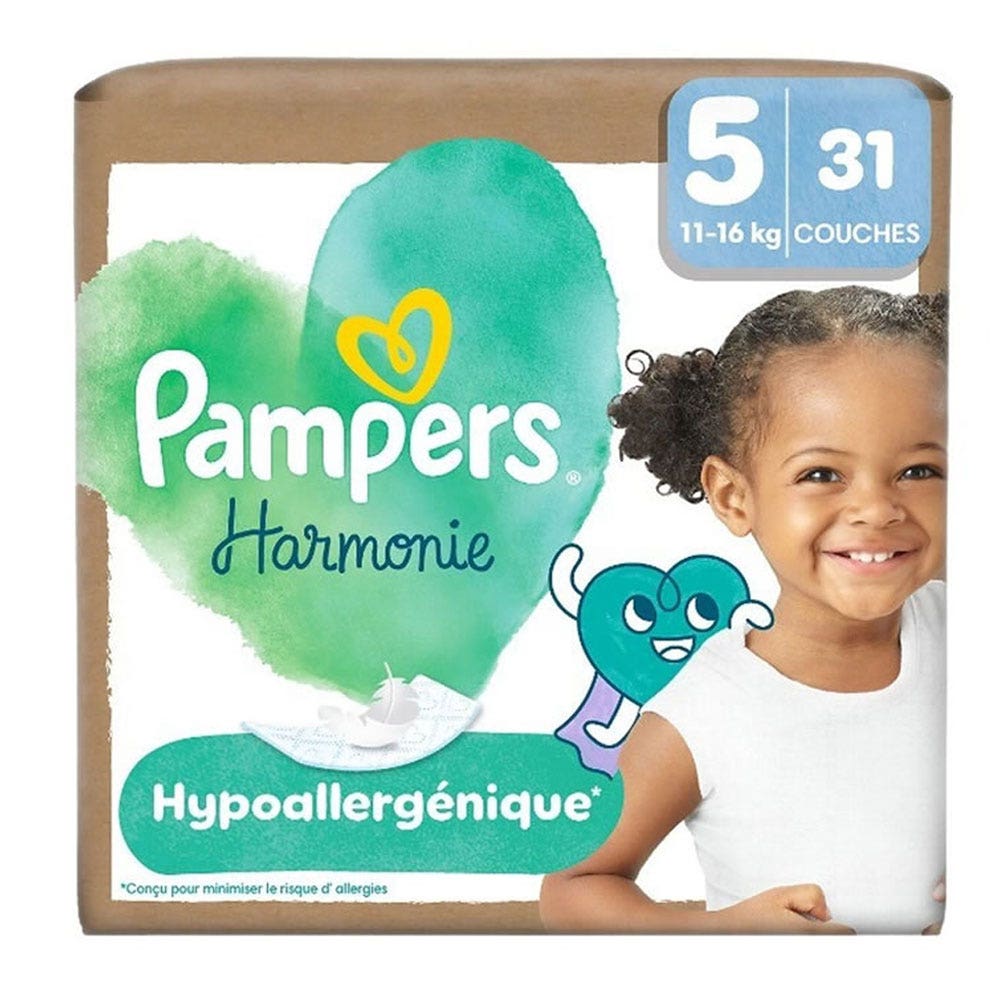 Pampers Harmonie Size 5 nappies (11–16 kg) 31 units