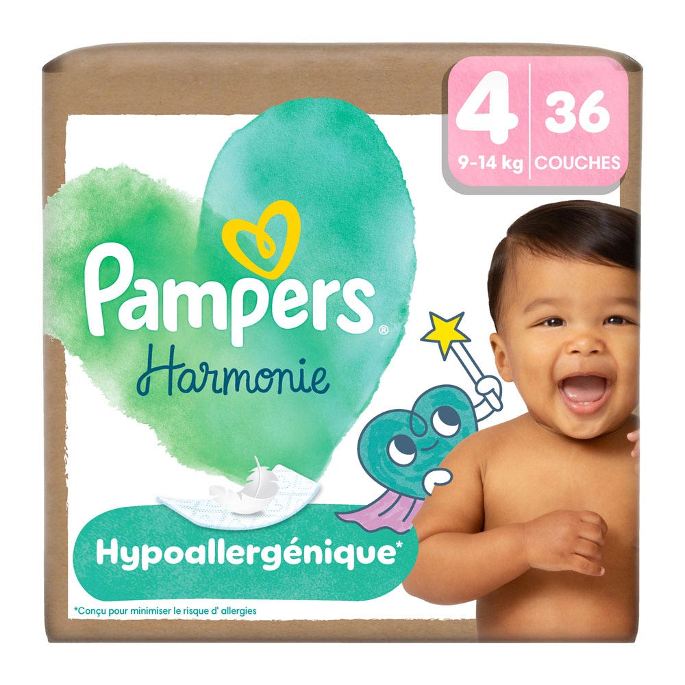 Pampers Harmonie Size 4 (9-14kg) 36 units