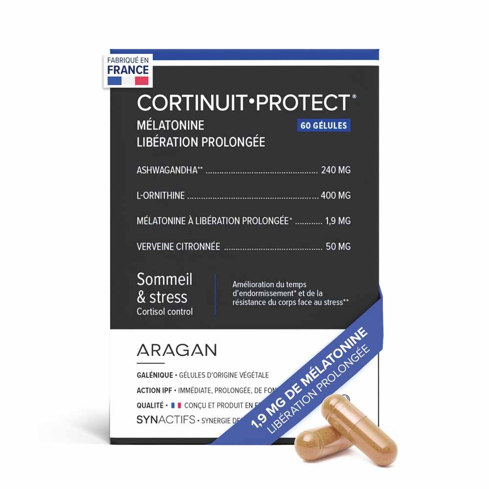 Aragan Synactifs CortiNuit Protect anxiety & restorative sleep 60 capsules