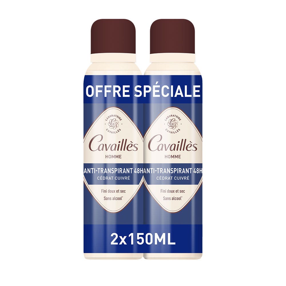 Cavaillès Absorb + Déodorant spray 2x150ml