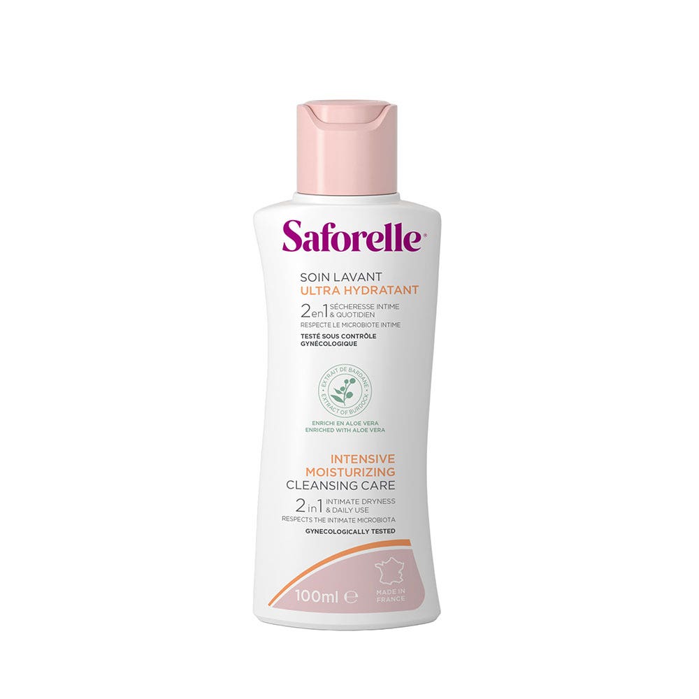 Saforelle Ultra hydrating cleansing care for dry skin 100 ml