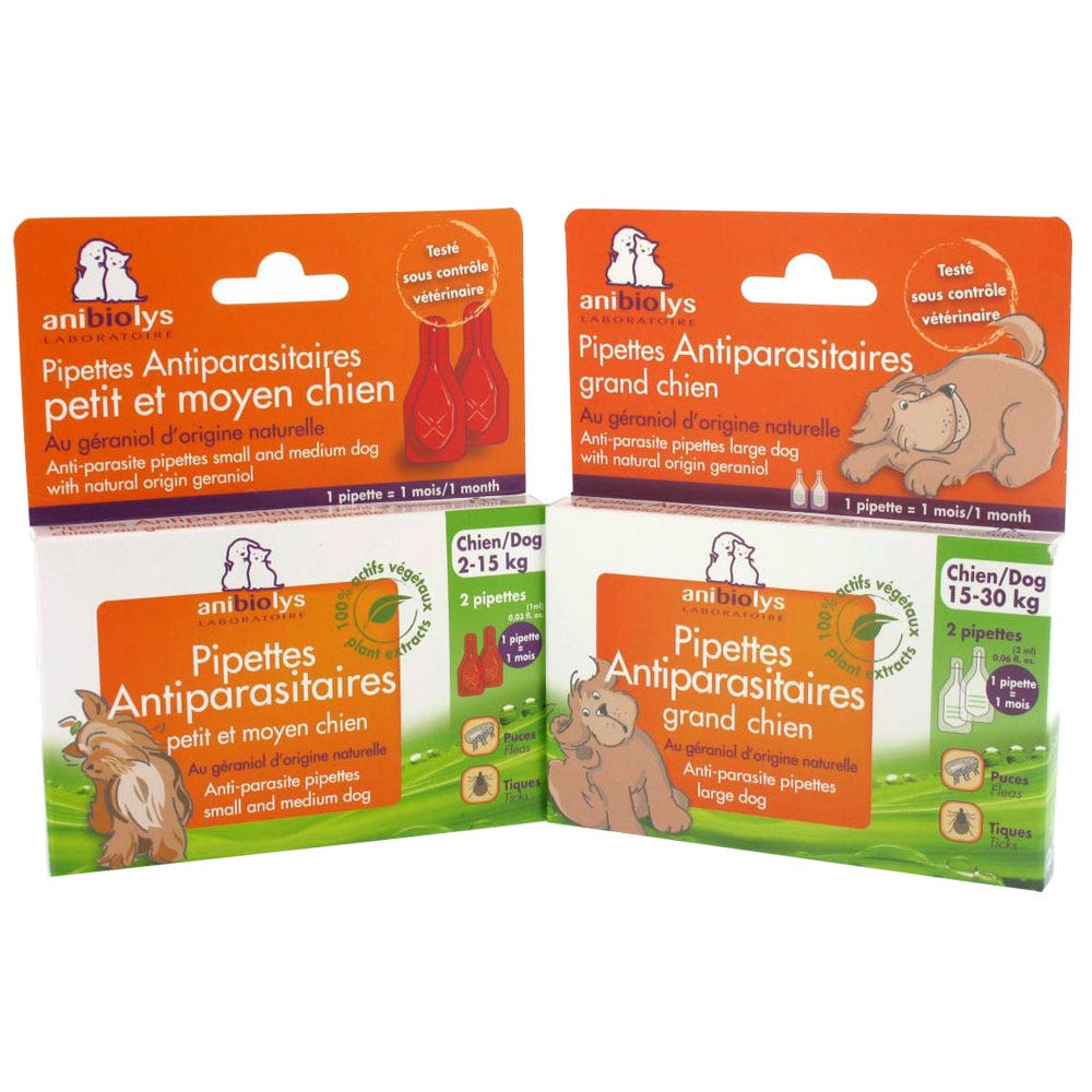 Anibiolys Anti Tick & Flea Pipettes