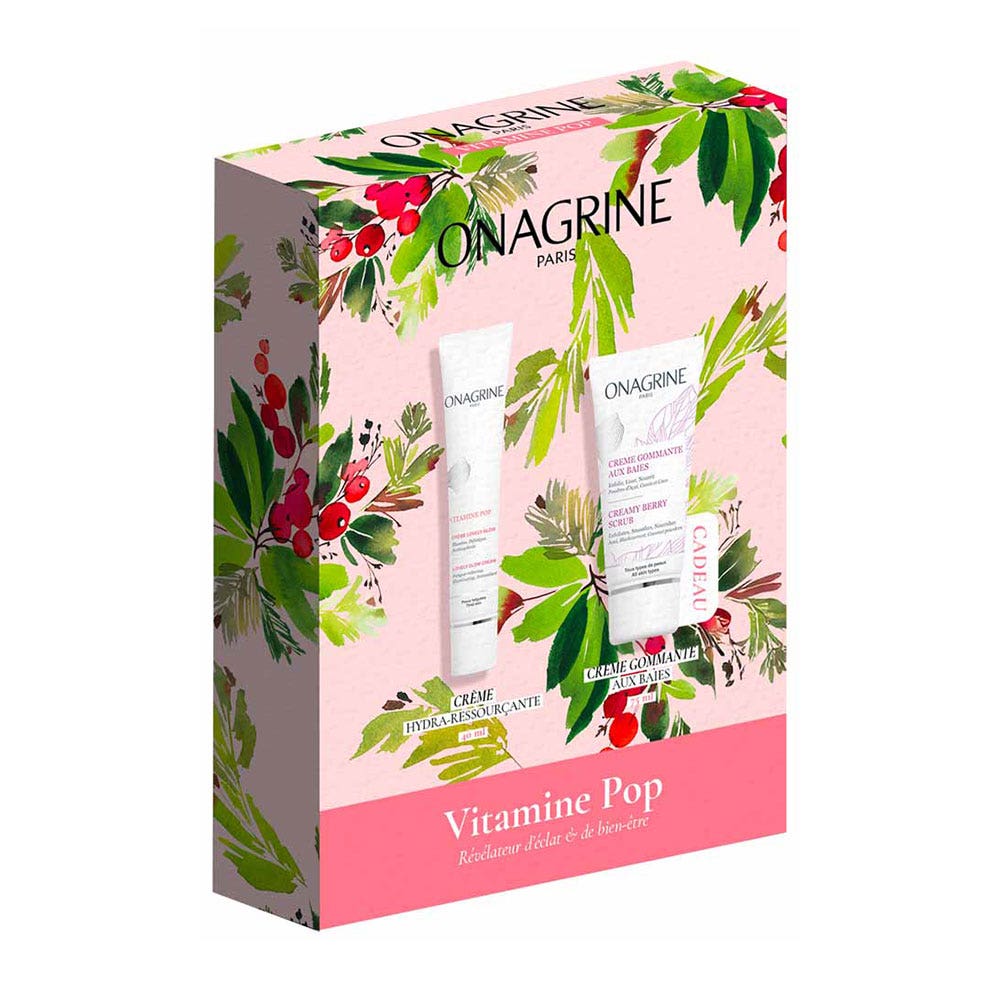 Onagrine Gift set Vitamin Pop Lovely Glow 40 ml cream and free exfoliating cream 75 ml
