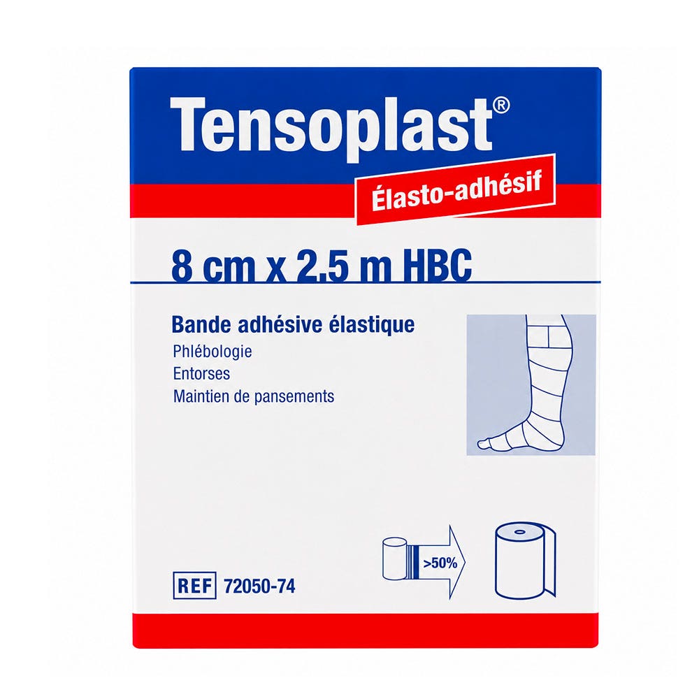Tensosport Tensoplast® Elastic adhesive plaster 2.5m x 8cm Flesh 1 x unit
