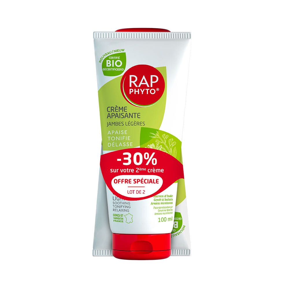Rap Phyto Soothing light legs certified organic cream 2 x 100 ml