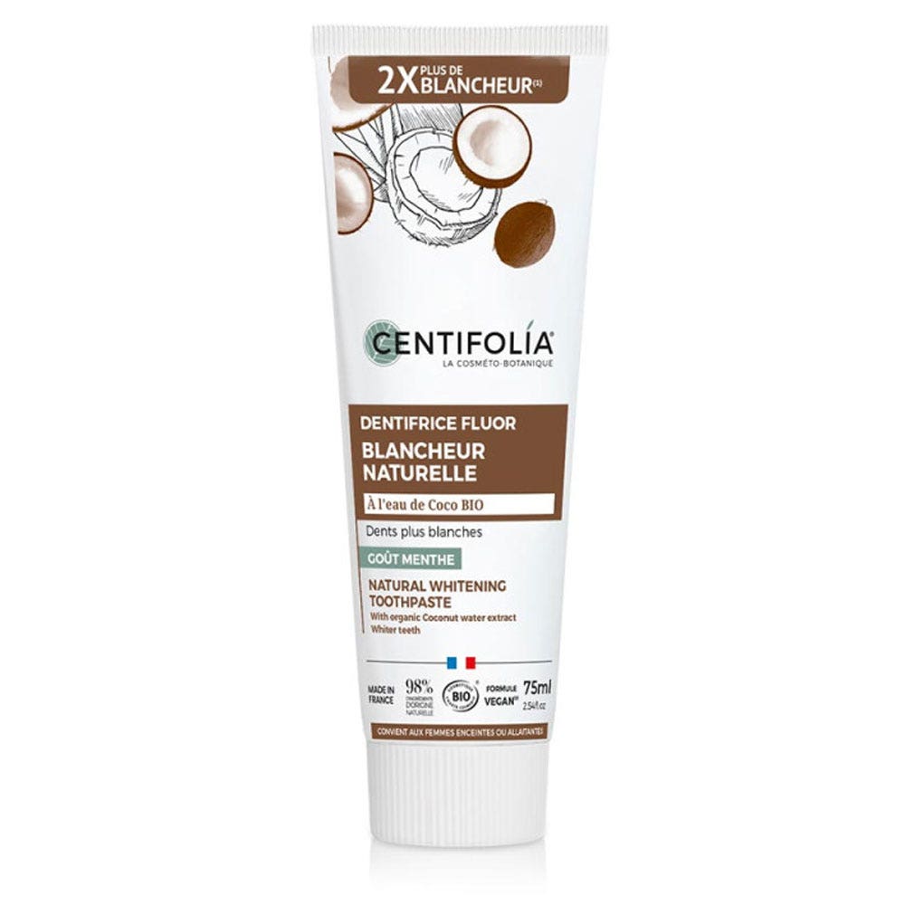 Centifolia Organic fluoride coconut toothpaste Natural 75 ml