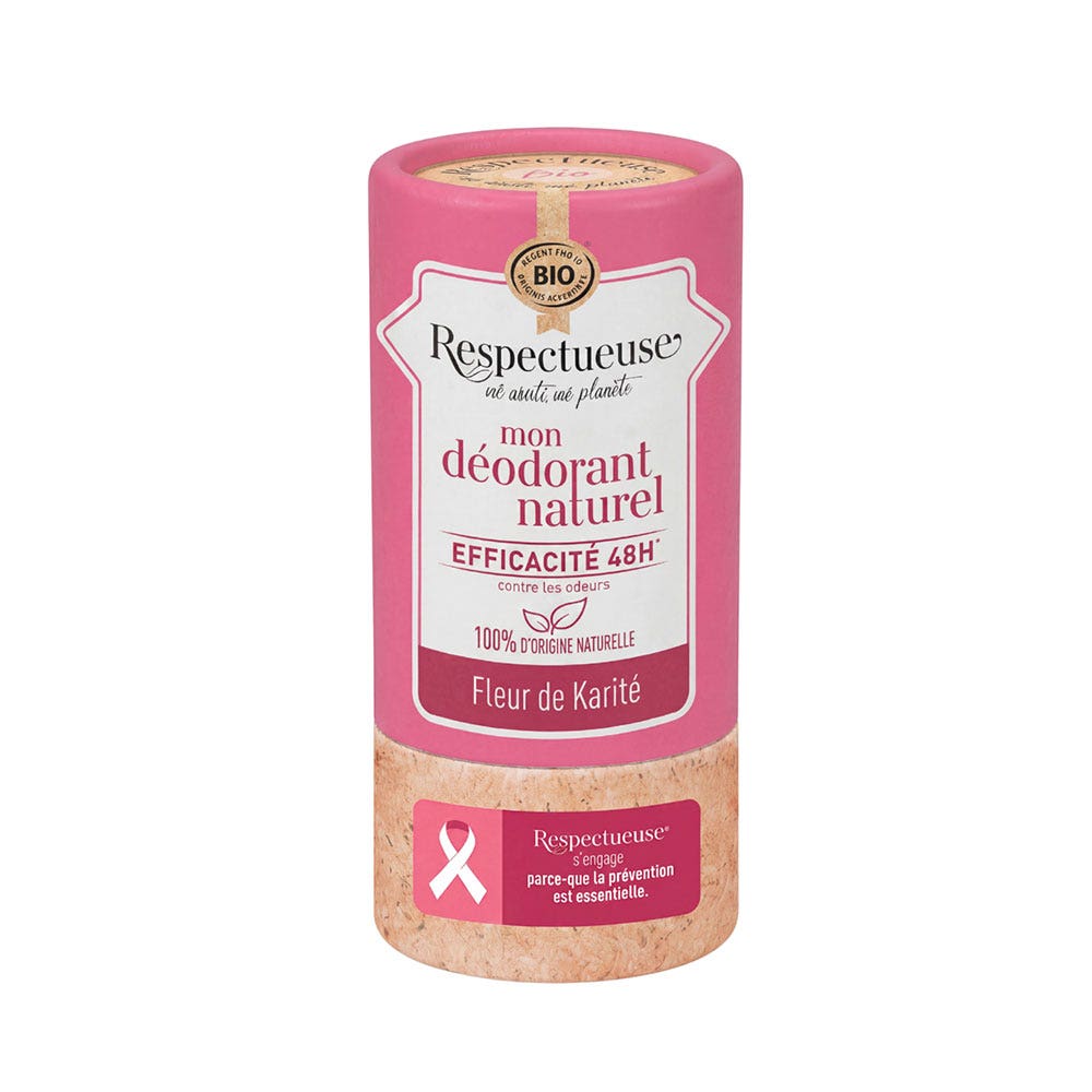 Respectueuse My effective natural organic deodorant 48h sensitive skin shea flower fragrance limited edition 50 g