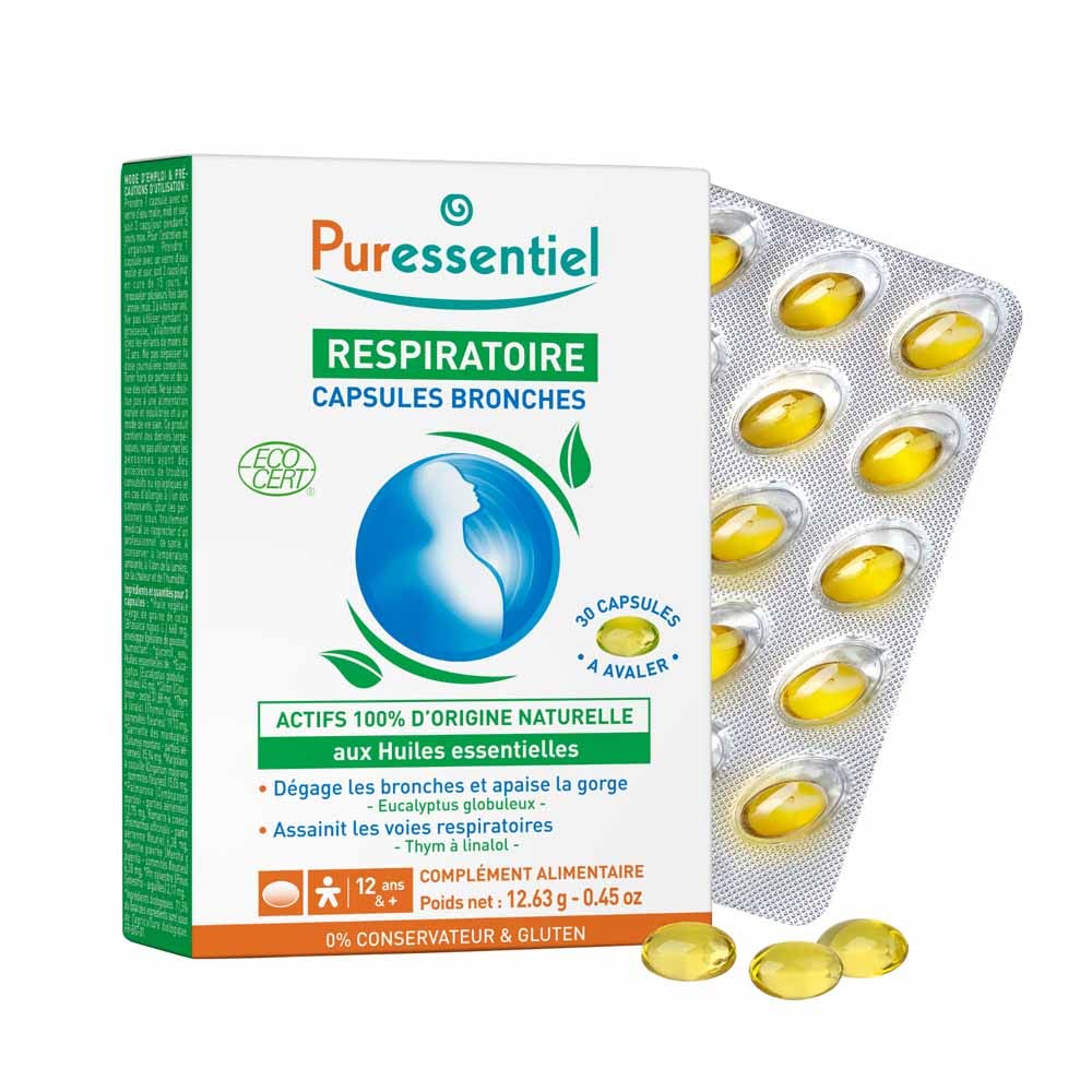 Puressentiel Respiratory Bronchial Capsules With Bioes Essential Oils x30