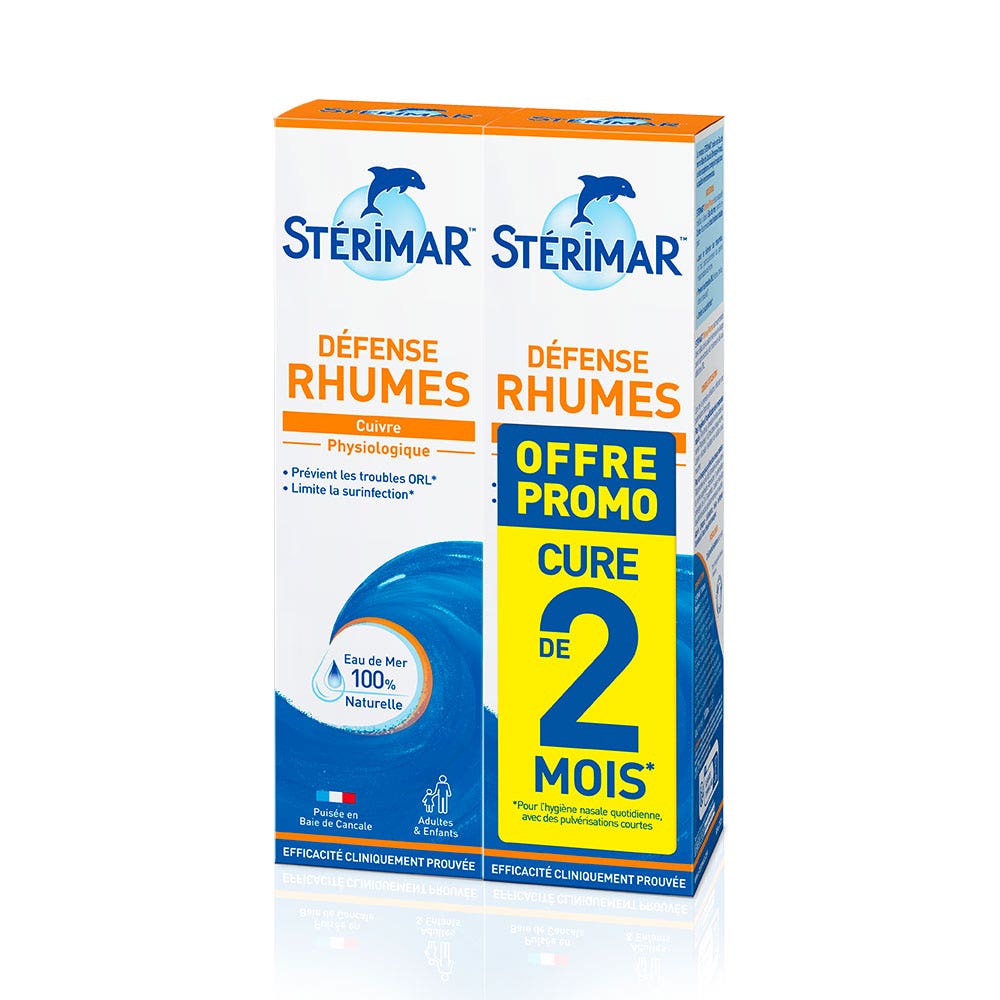 Sterimar Spray Nasal hygiene cold defences 2x100ml