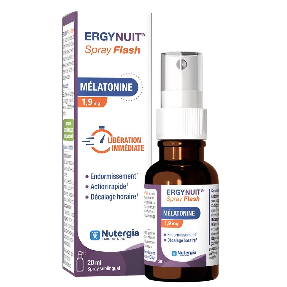 Nutergia ERGYNUIT® Spray Flash Melatonin 1.9 mg 20 ml