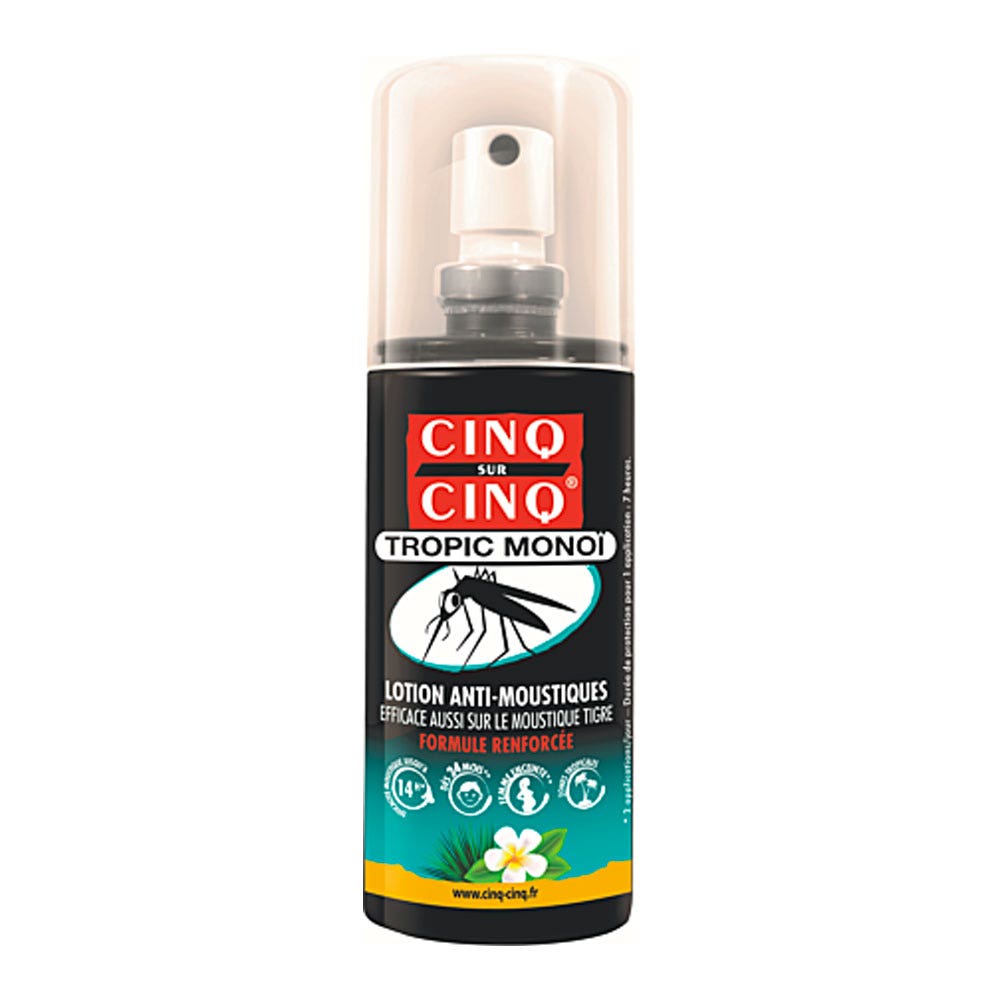 Cinq Sur Cinq Tropic lotion anti-mosquitoes monoï 75 ml