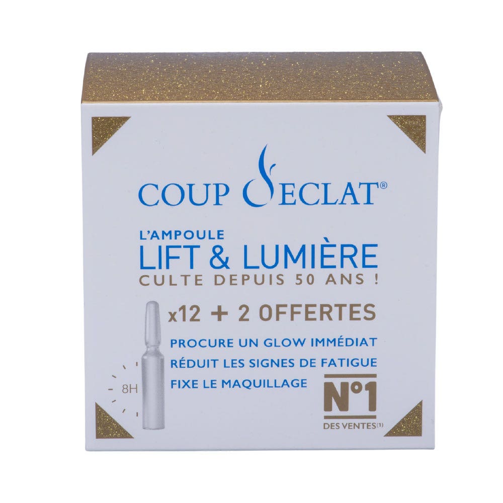 Coup D'Eclat Lift & Light ampoules sensitive skin 12 x 1 ml ampoules + 2 free