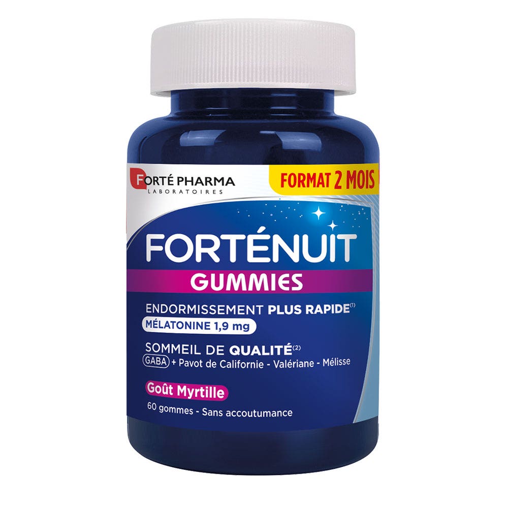 Forté Pharma Forté Night Sleep gummies with melatonin and plants 60 Gummies