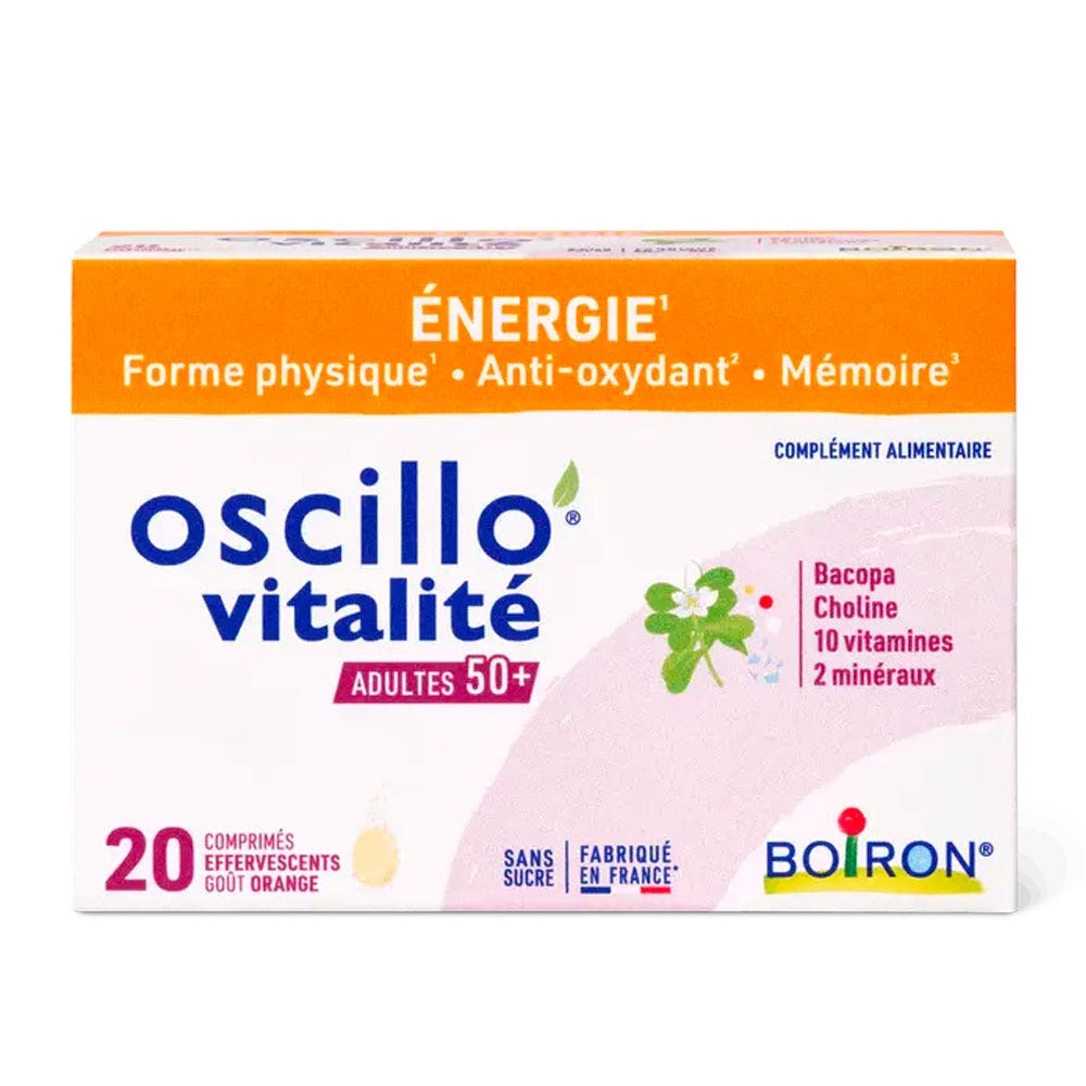 Boiron Vitality adults 50+ 20 effervescent tablets