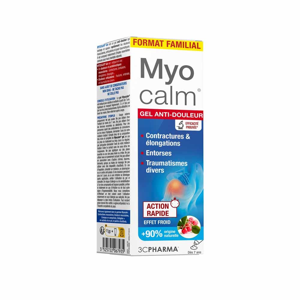 3C Pharma Myocalm Pain-relief cooling gel rapid action 100 ml