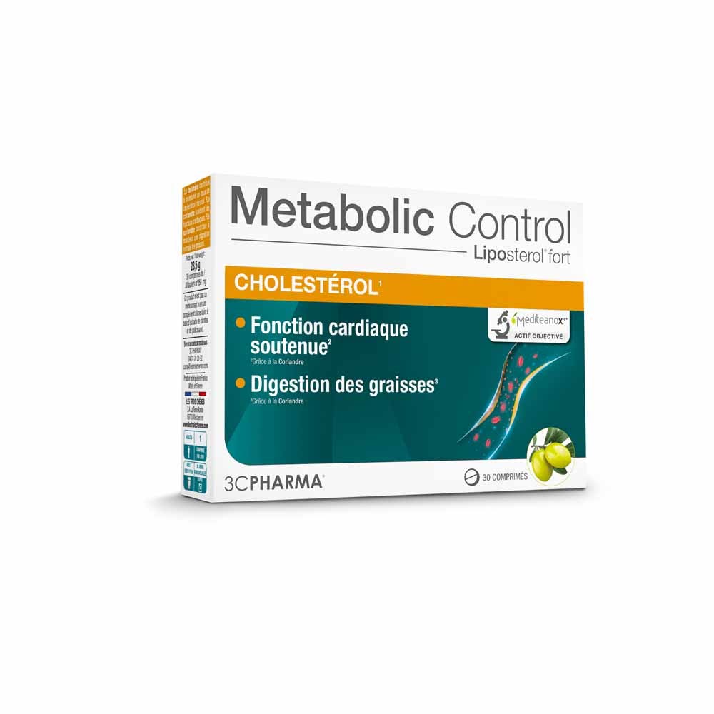 3C Pharma Metabolic Control Cholesterol 30 tablets