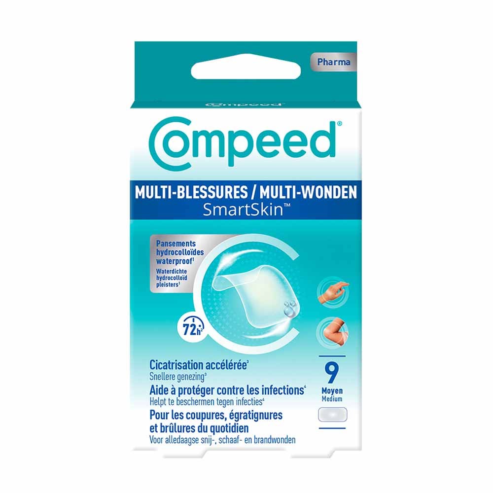 Compeed Multi-Blessure Smartskin Medium Plasters 9 units