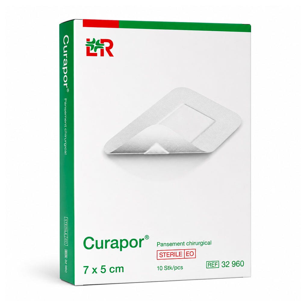 Lohmann Rauscher Curapor Sterile Surgical Plasters 5 x 7 cm 10 units
