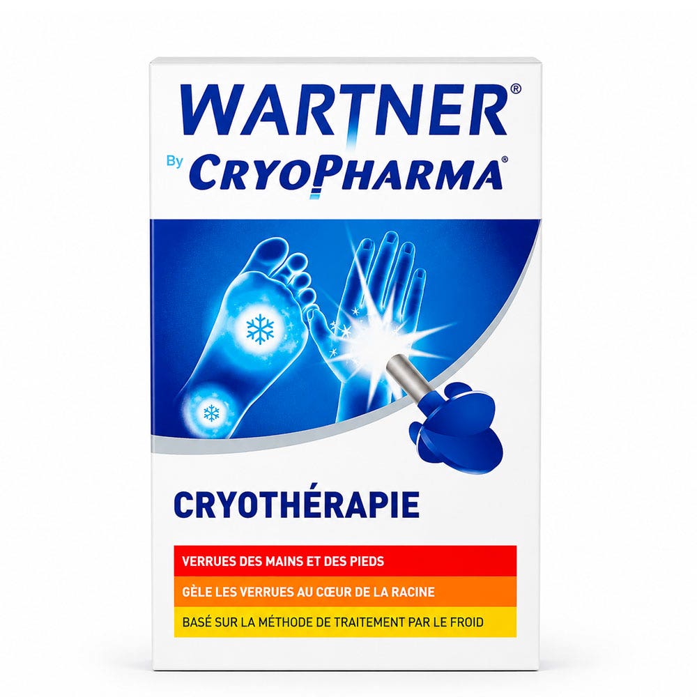 Wartner Cryopharma Cryothérapie Verrues des mains et des pieds 50ml