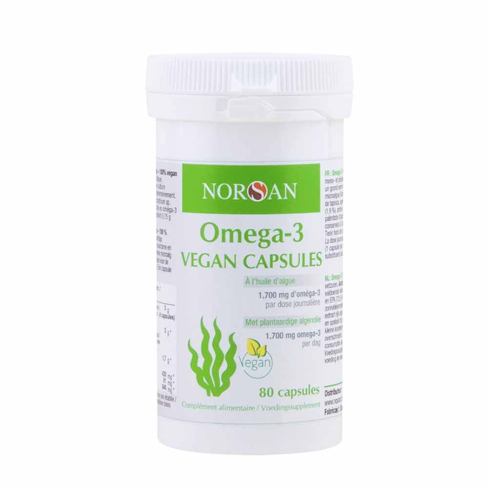 Norsan Vegan omega 3 algae oil 80 capsules