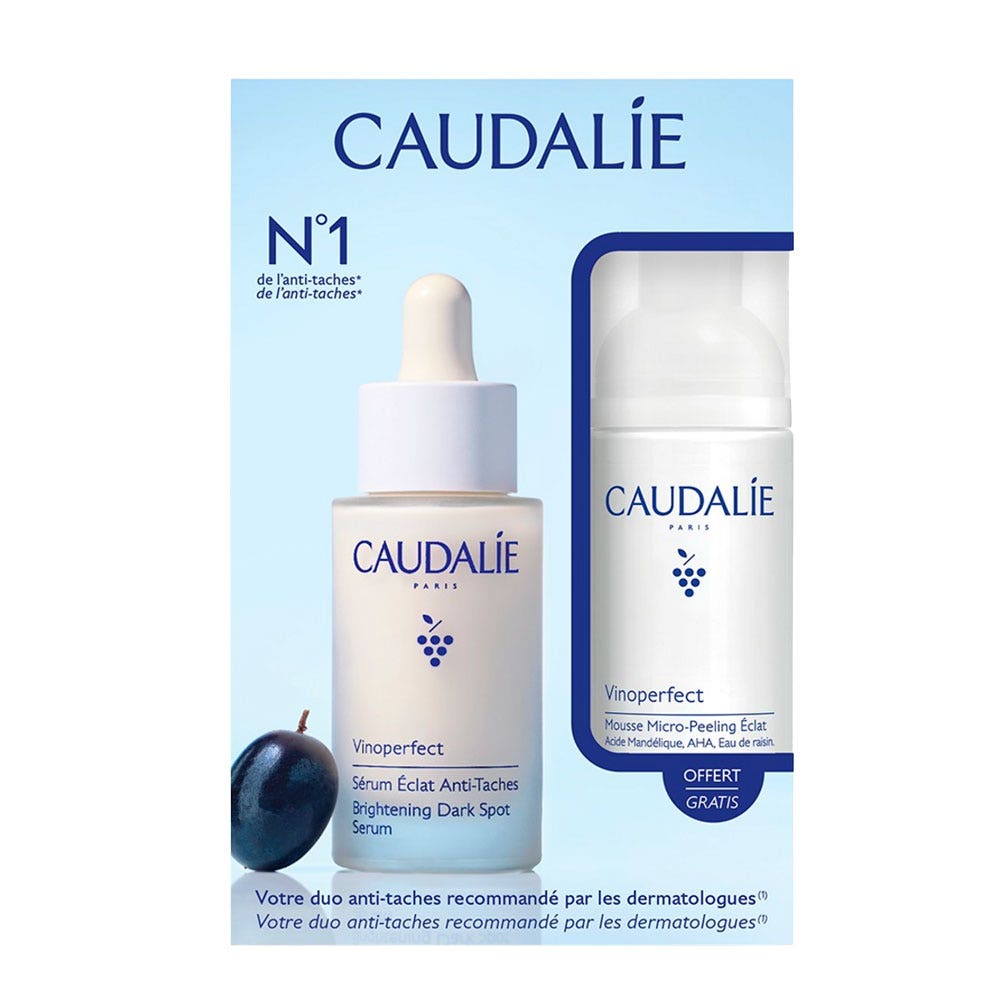 Caudalie Vinoperfect Serum and foam set