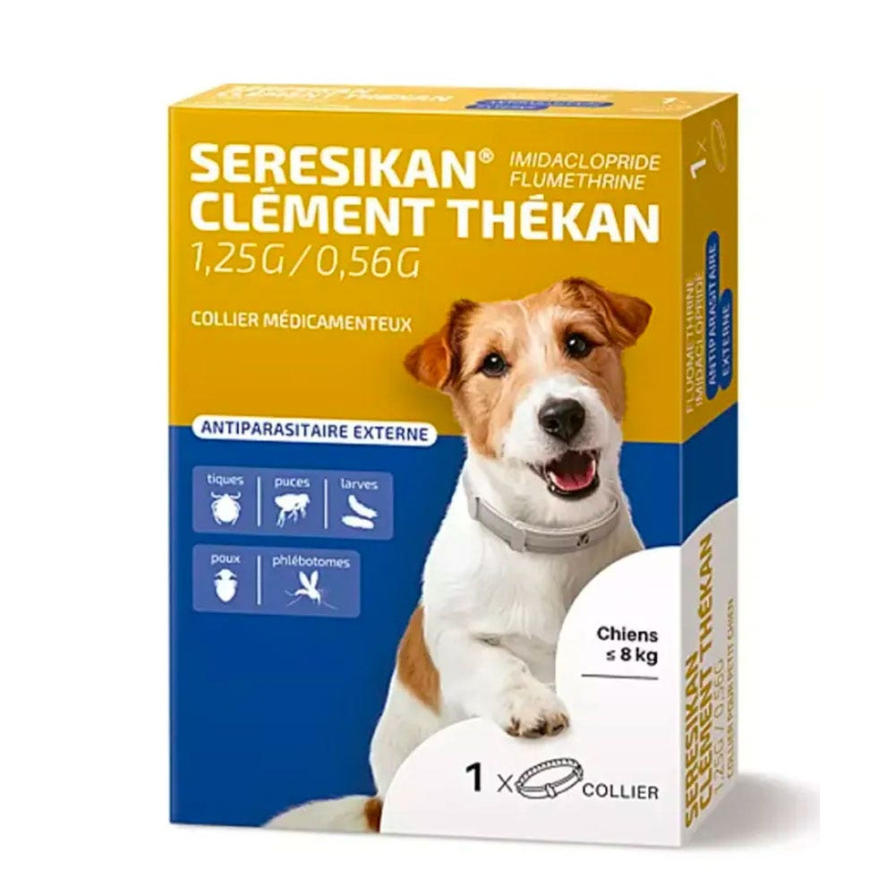 Clement-Thekan Seresikan Anti-parasitic dog collar under 8 kg