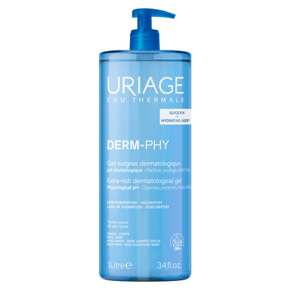 Uriage Hygiene Dermatological rich gel for sensitive skin 1 l