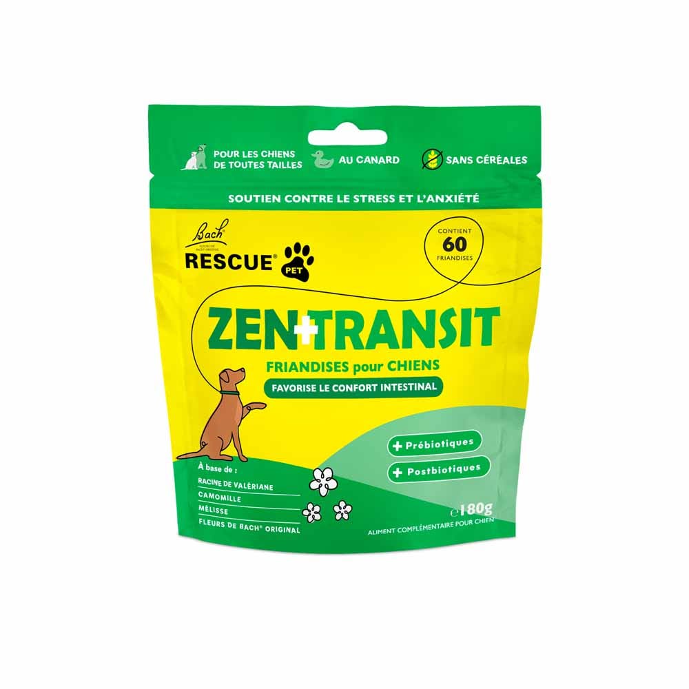 Rescue Pets Zen+ transit treats for dogs 60 capsules