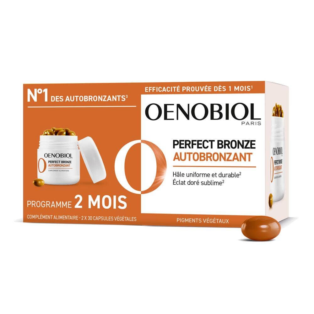 Oenobiol Perfect Bronze Self-tanning lotion 2x30 capsules