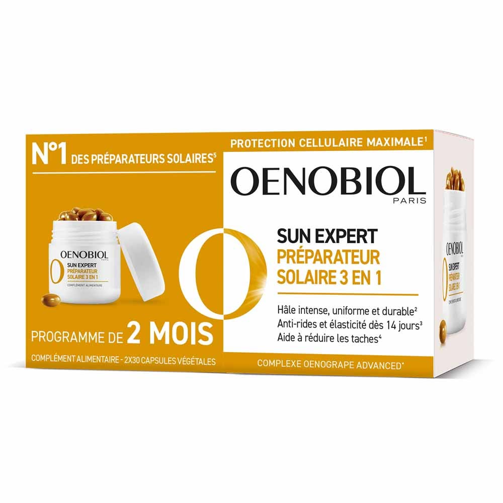 Oenobiol Sun Expert Preparing sun 3-in-1 triple action 2 x 30 capsules